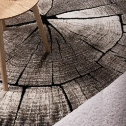 Timber (matto ø120 cm harmaa)