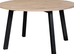 Usva (sohvapöytä 80 cm, vintage tammi/musta)