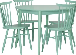 Venla (4-hengen ruokailuryhmä, pinnatuoleilla, vihreä 120cm)