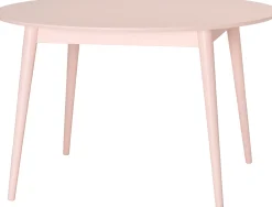 Venla (pöytä ø120 cm, roosa maalattu)