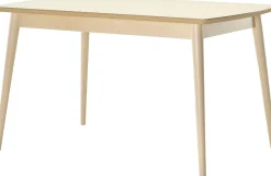 Venla (pöytä 130x80 cm trendikäs, koivuviilu valkolakattu)