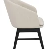 Windham (ruokatuoli käsinojilla beige kangas/musta tammi jalat)